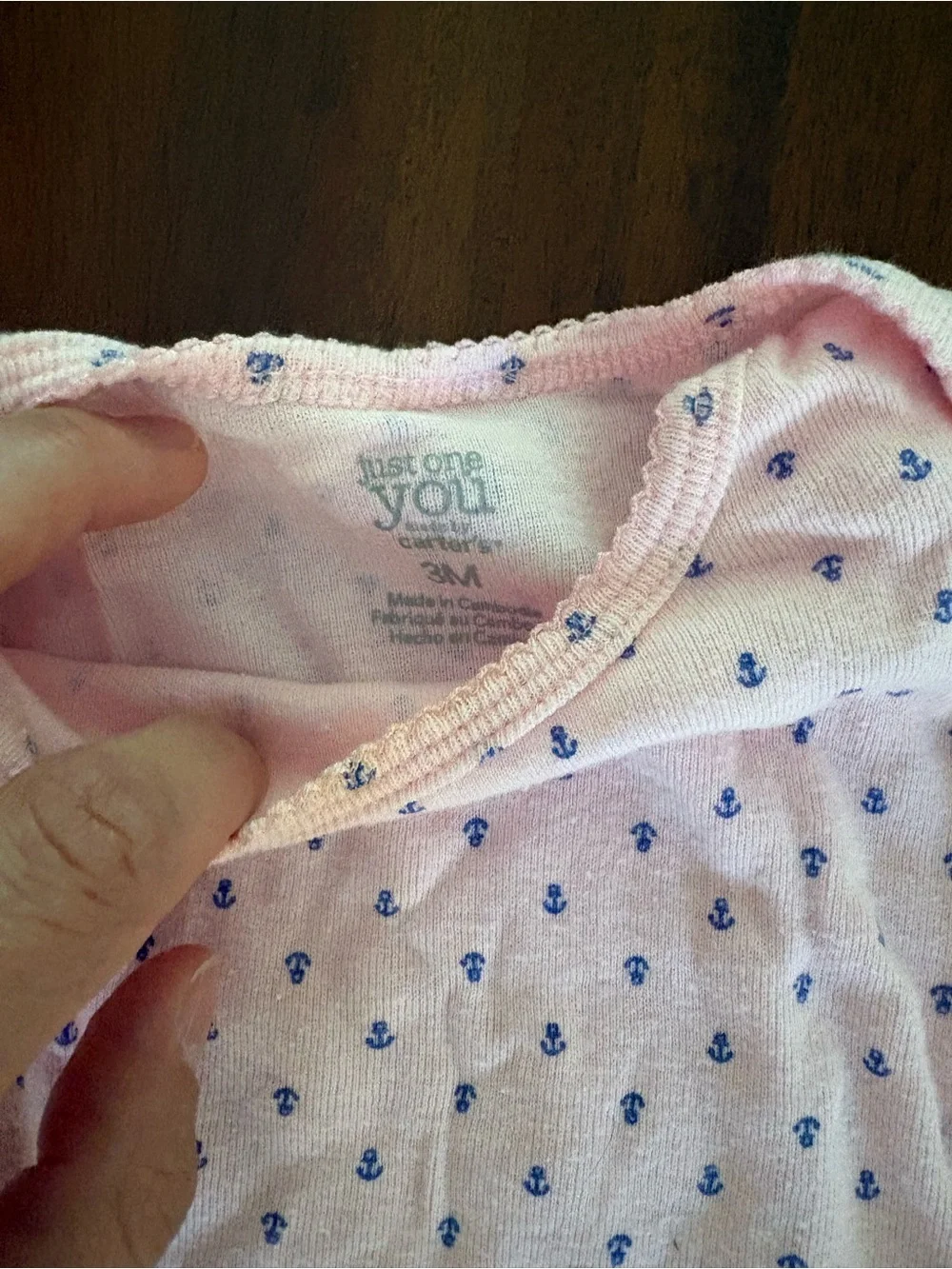 3-6 month carters Baby Girls' Short-Sleeve Onesie Set - Pink, Blue, Stripe